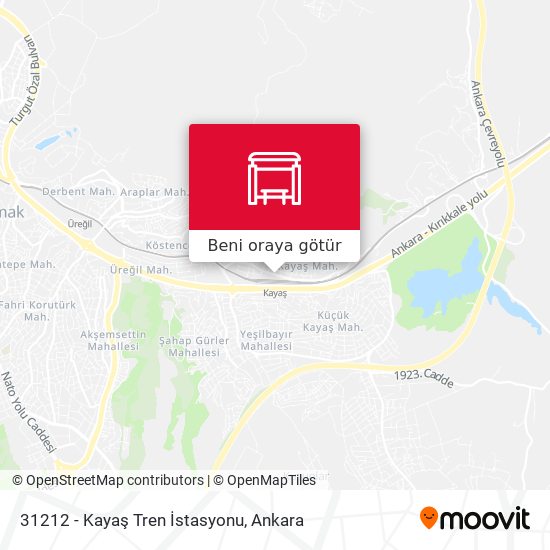 31212 - Kayaş Tren İstasyonu harita
