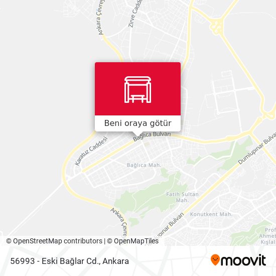 56993 - Eski Bağlar Cd. harita