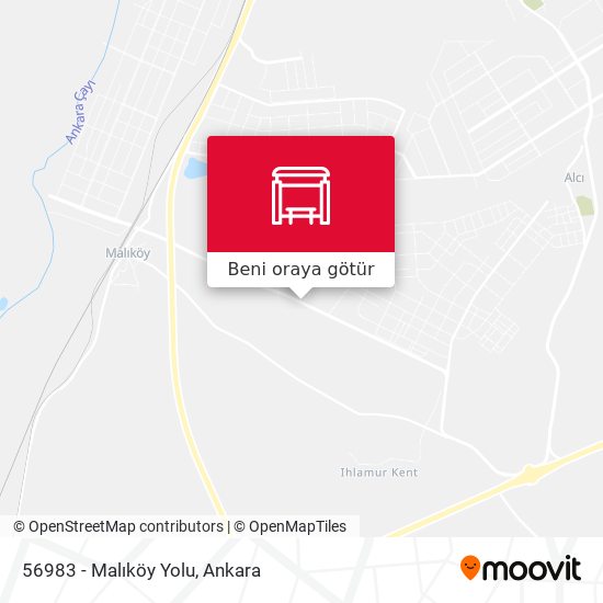 56983 - Malıköy Yolu harita