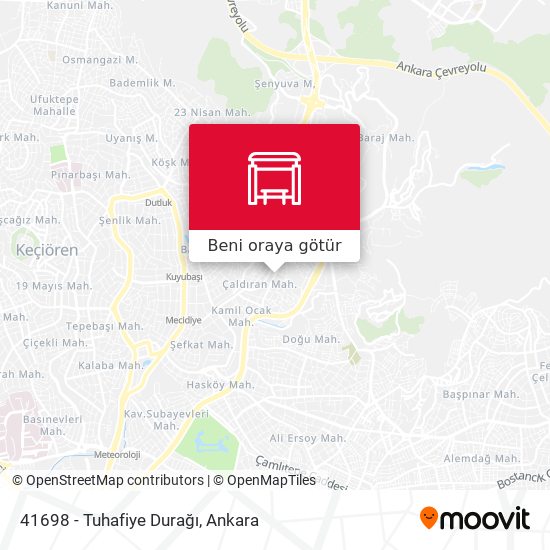 41698 - Tuhafiye Durağı harita