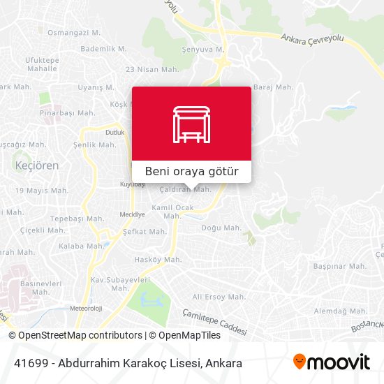 41699 - Abdurrahim Karakoç Lisesi harita
