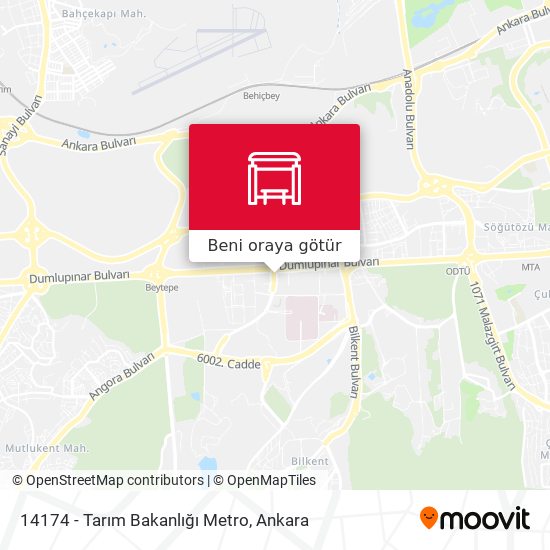 14174 - Tarım Bakanlığı Metro harita