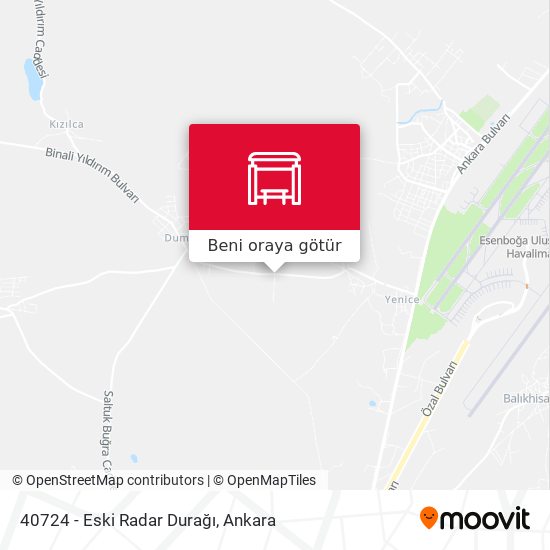 40724 - Eski Radar Durağı harita
