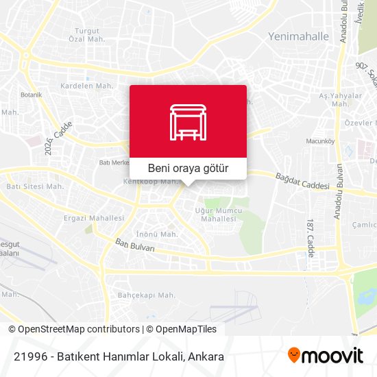 21996 - Batıkent Hanımlar Lokali harita