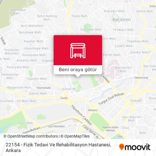 22154 - Fizik Tedavi Ve Rehabilitasyon Hastanesi harita