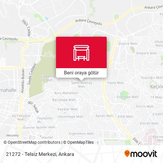 21272 - Telsiz Merkezi harita