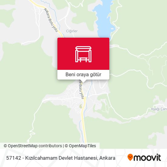 57142 - Kızılcahamam Devlet Hastanesi harita