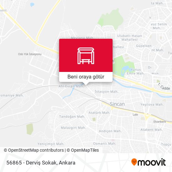 56865 - Derviş Sokak harita