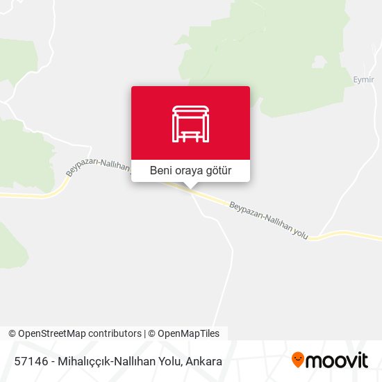 57146 - Mihalıççık-Nallıhan Yolu harita