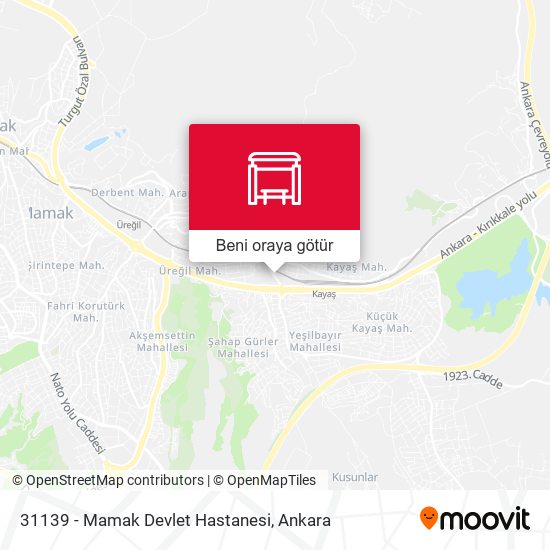 31139 - Mamak Devlet Hastanesi harita