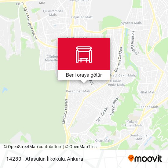 14280 - Atasülün İlkokulu harita