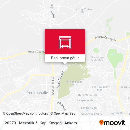 20273 - Mezarlik 5. Kapi Kavşaği harita