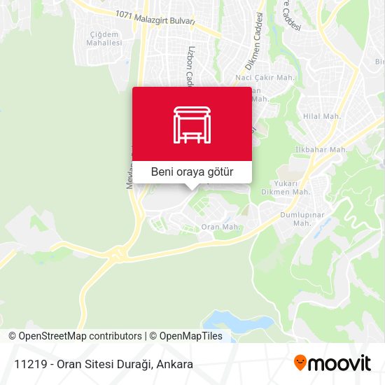 11219 - Oran Sitesi Duraği harita