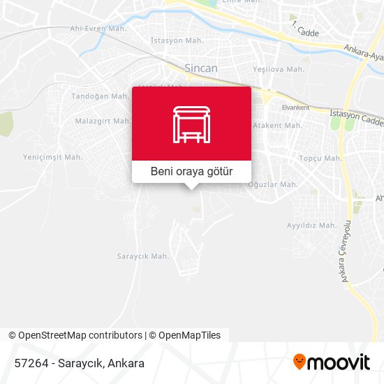 57264 - Saraycık harita