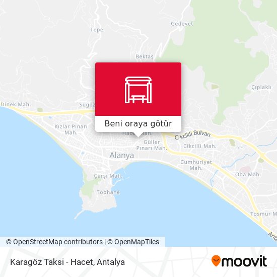Karagöz Taksi - Hacet harita