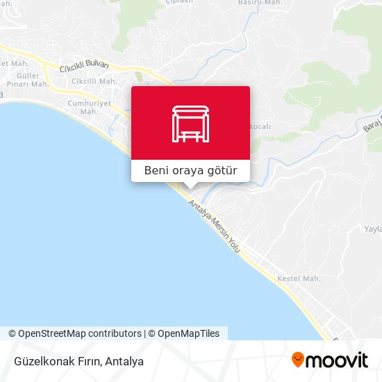 Güzelkonak Fırın harita