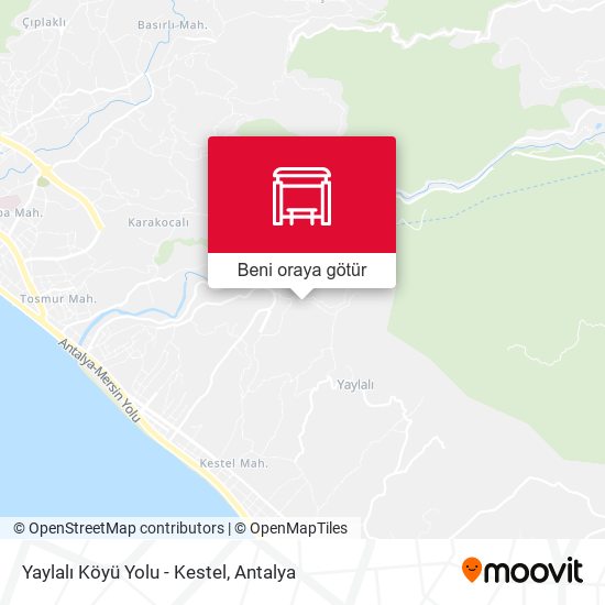 Yaylalı Köyü Yolu - Kestel harita