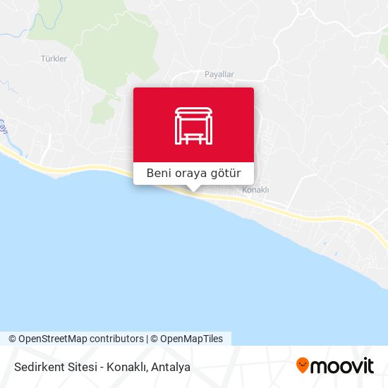 Sedirkent Sitesi - Konaklı harita