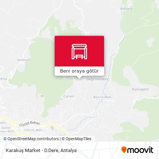 Karakuş Market - D.Dere harita