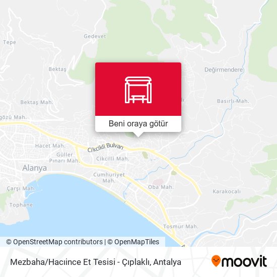 Mezbaha / Hacıince Et Tesisi - Çıplaklı harita