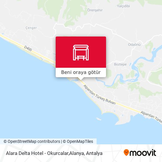 Alara Delta Hotel - Okurcalar,Alanya harita