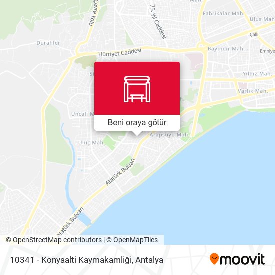 10341 - Konyaalti Kaymakamliği harita