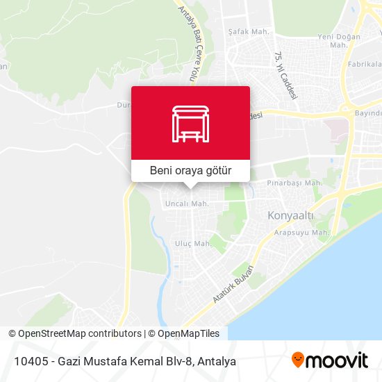 10405 - Gazi Mustafa Kemal Blv-8 harita