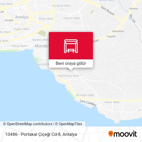 10486 - Portakal Çiçeği Cd-8 harita