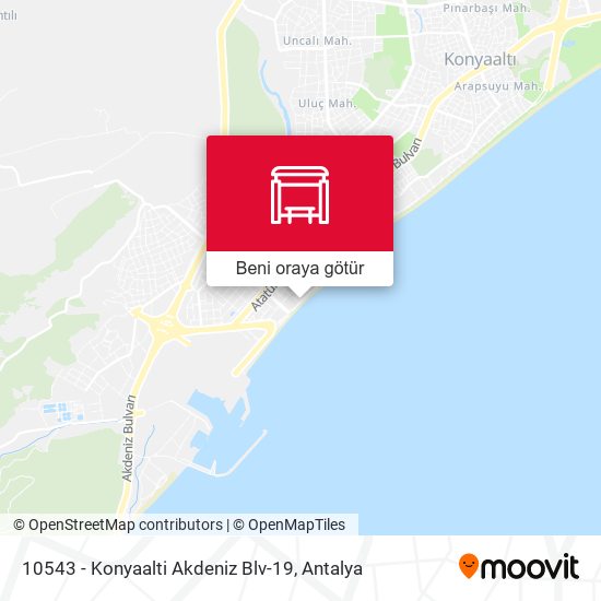 10543 - Konyaalti Akdeniz Blv-19 harita