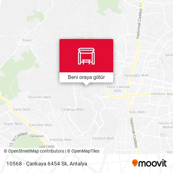 10568 - Çankaya 6454 Sk harita