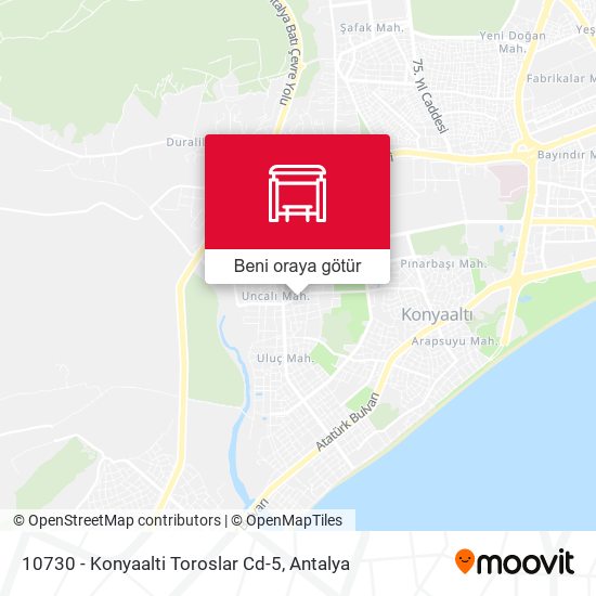 10730 - Konyaalti Toroslar Cd-5 harita
