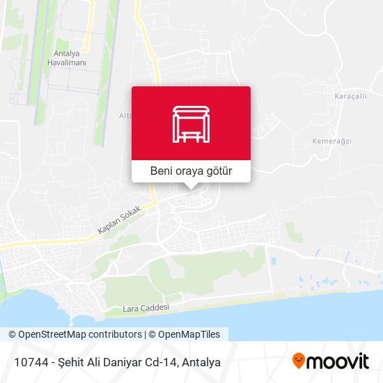 10744 - Şehit Ali Daniyar Cd-14 harita