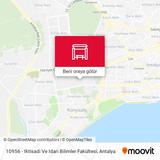 10956 - Iktisadi Ve Idari Bilimler Fakültesi harita