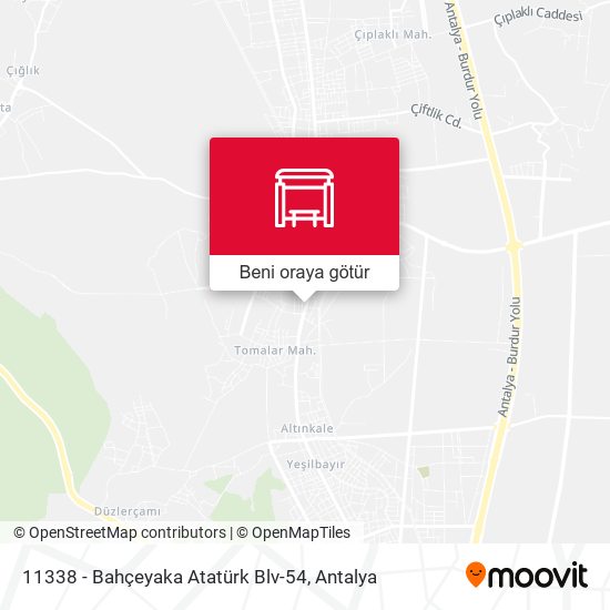 11338 - Bahçeyaka Atatürk Blv-54 harita