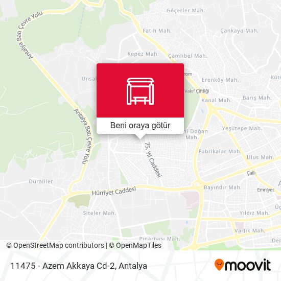 11475 - Azem Akkaya Cd-2 harita