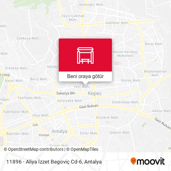 11896 - Aliya İzzet Begoviç Cd-6 harita