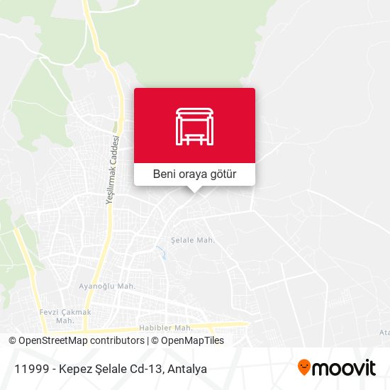 11999 - Kepez Şelale Cd-13 harita