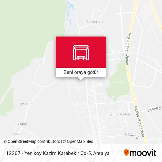 12207 - Yeniköy Kazim Karabekir Cd-5 harita