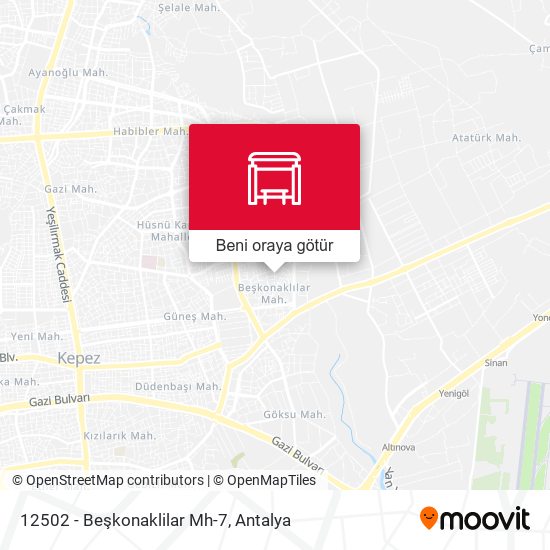 12502 - Beşkonaklilar Mh-7 harita