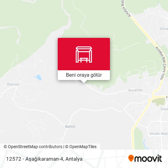 12572 - Aşağikaraman-4 harita