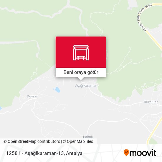 12581 - Aşağikaraman-13 harita