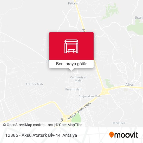 12885 - Aksu Atatürk Blv-44 harita