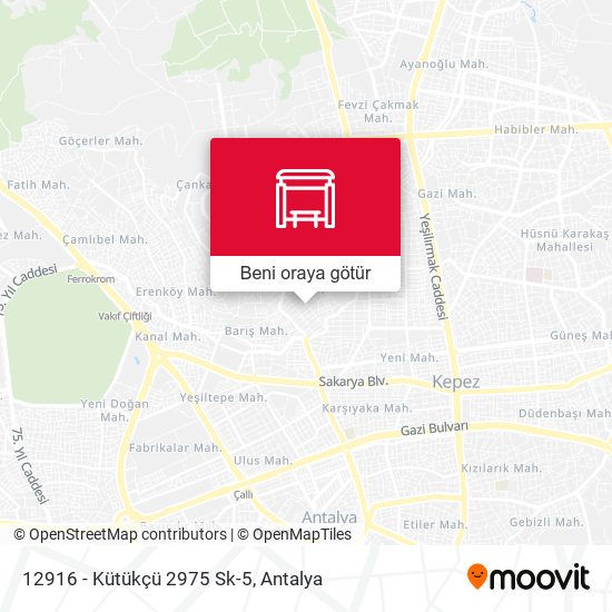 12916 - Kütükçü 2975 Sk-5 harita