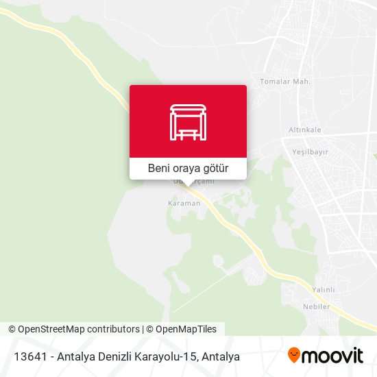 13641 - Antalya Denizli Karayolu-15 harita