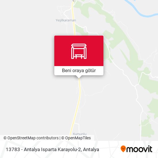 13783 - Antalya Isparta Karayolu-2 harita