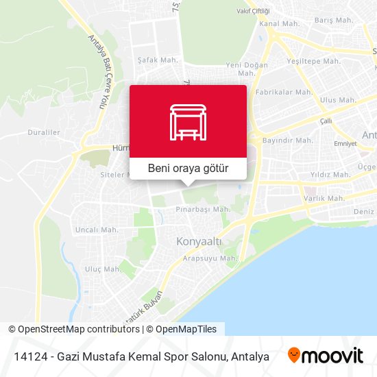 14124 - Gazi Mustafa Kemal Spor Salonu harita