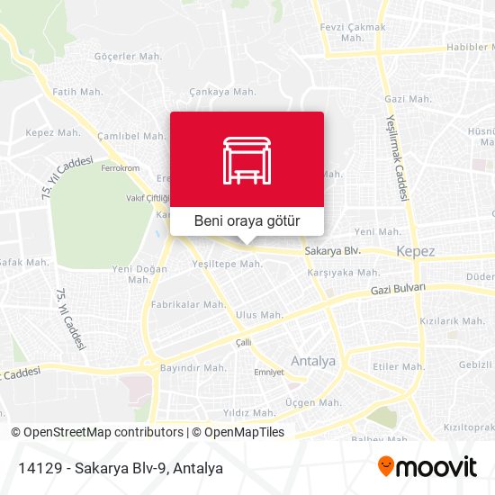 14129 - Sakarya Blv-9 harita