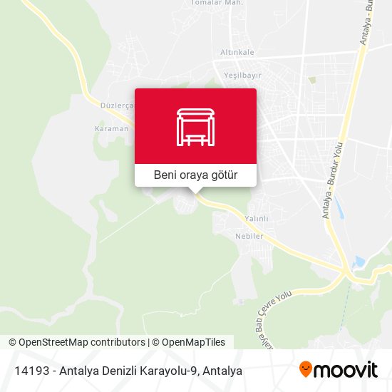 14193 - Antalya Denizli Karayolu-9 harita