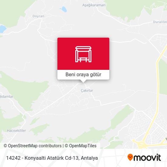 14242 - Konyaalti Atatürk Cd-13 harita