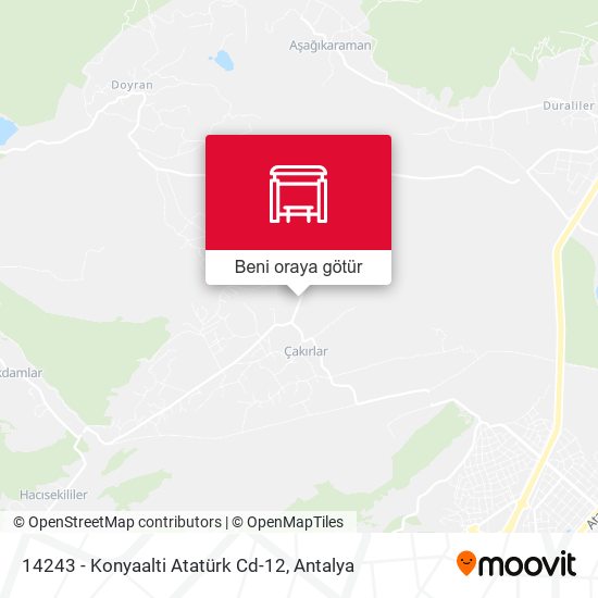 14243 - Konyaalti Atatürk Cd-12 harita